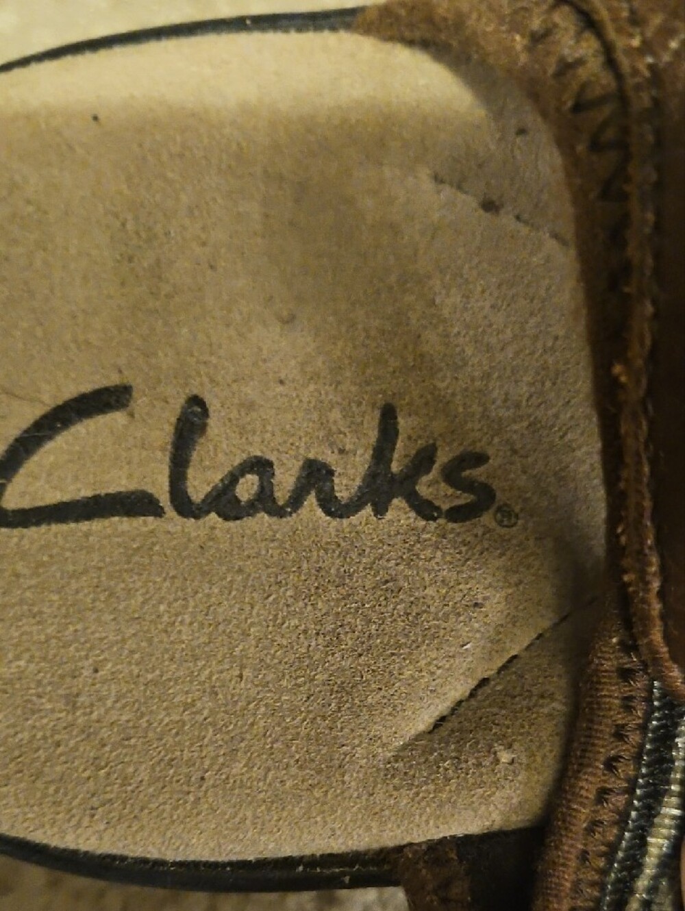 Clarks Brown Leather Strap Sandals for Women - Picture 2 of 5